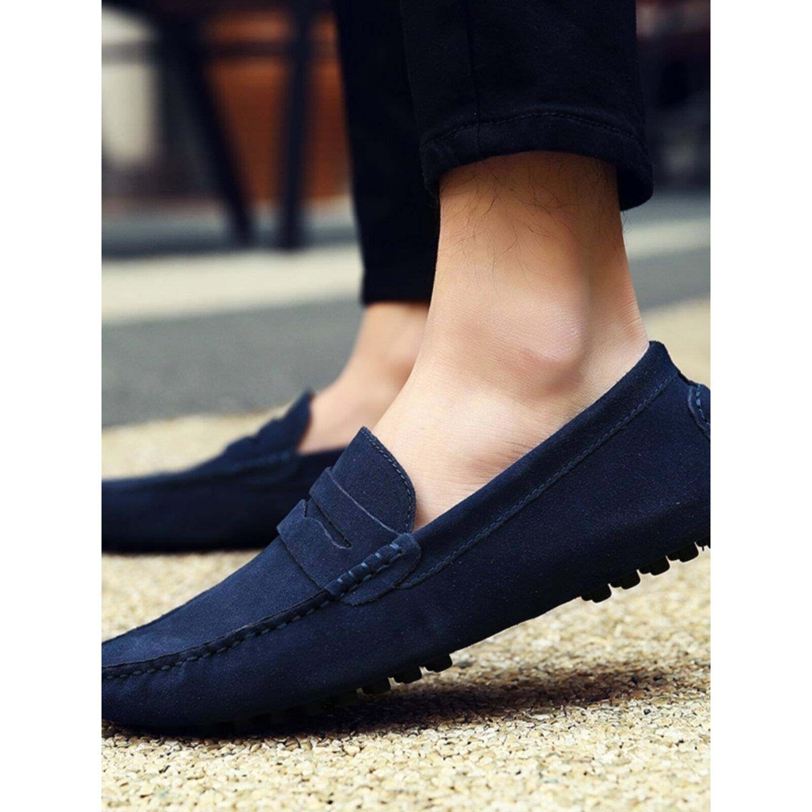 欧洲站2025秋季新款男士个性休闲豆豆鞋时尚潮流百搭商务开车皮鞋,流行男鞋,乐福鞋（豆豆鞋）,淘宝优惠券,粉丝福利购,淘宝优惠卷