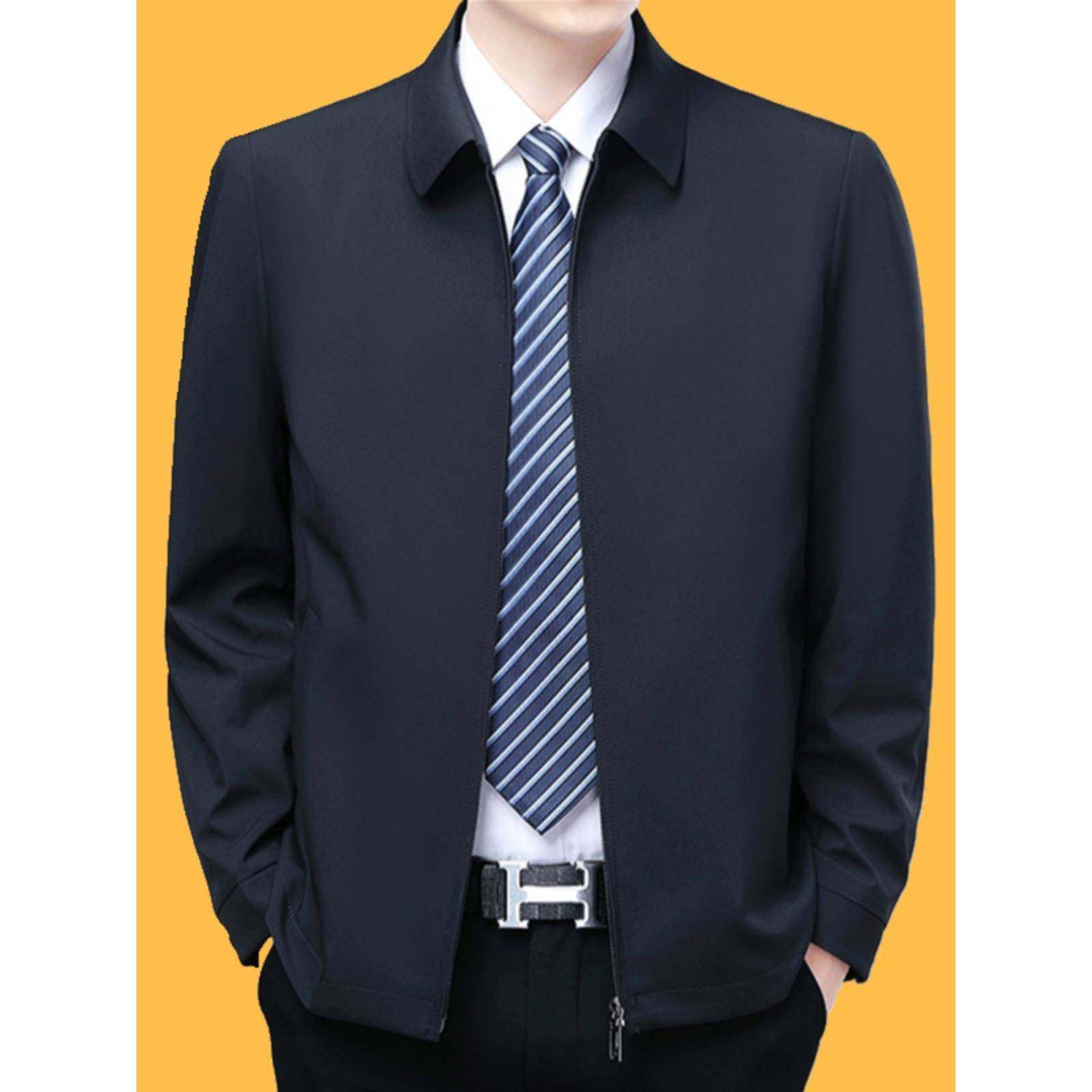 S.F Marceau~米兰时尚~行政干部~夹克衫翻领外套男春秋季纯色简约