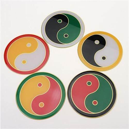 太极图贴万字符贴自粘8公分摆件补角墙贴太极八卦图五行八卦福