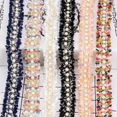 珍珠小香风花边织带装 饰黑色钉珠蕾丝边衣服裙边手工diy布料辅料