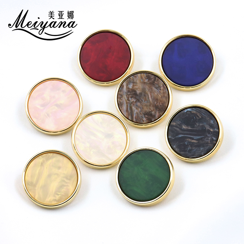 彩色高档圆形纽扣扣子小号塑扣