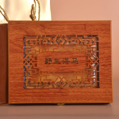 坤兴雕花海马干货野生批发盒子