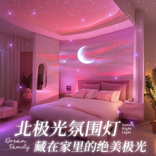 北极光星空投影灯满天星氛围房间卧室顶高级感浪漫情调小夜灯床头