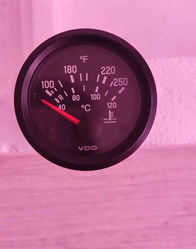 VDO水温表310040020C 12V 双刻度仪表
