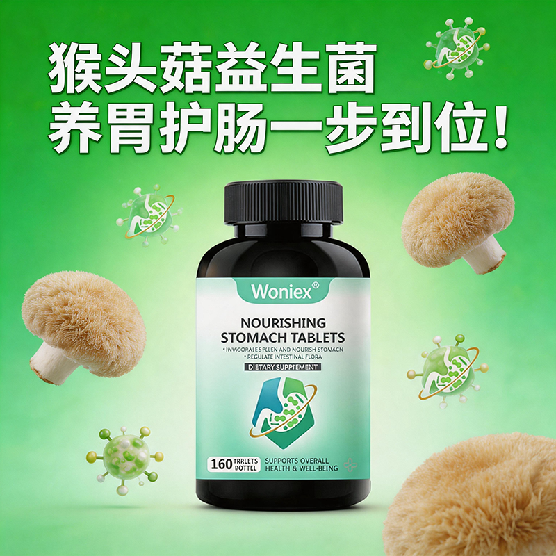 猴头菇+益生菌-肠胃营养-160粒
