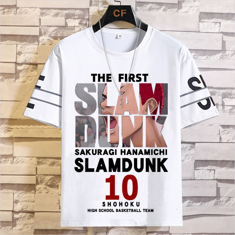 灌篮高手潮牌t恤联名樱木三井寿周边衣服青少年篮球短袖体恤衫男t