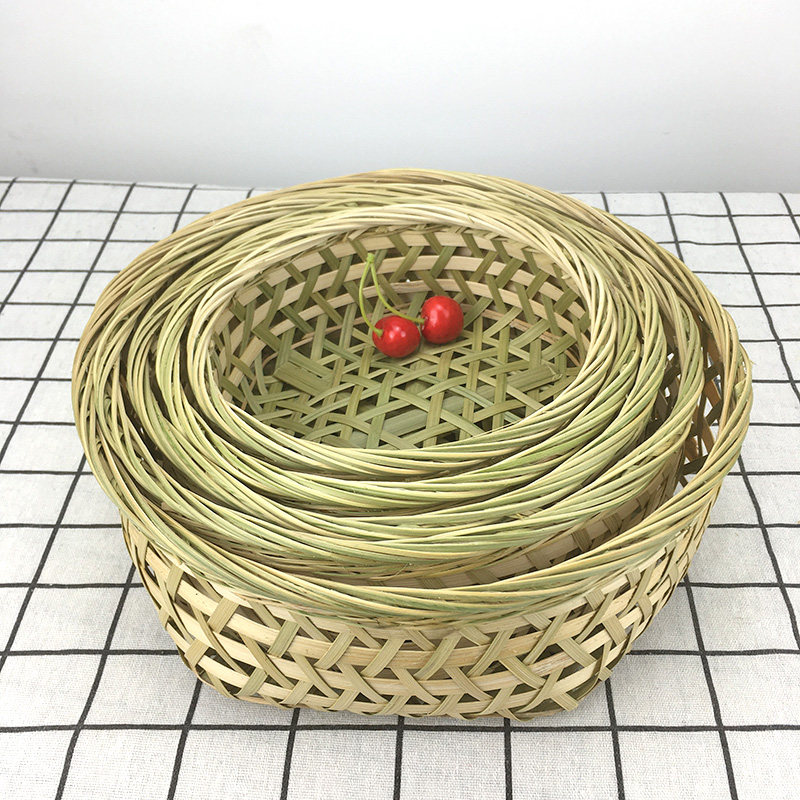 新品纯手工簸箕竹篮制品编织水果盘蛋糕模教师尺篮居家生活用品,特色手工艺,竹编/竹雕,淘宝优惠券,粉丝福利购,淘宝优惠卷