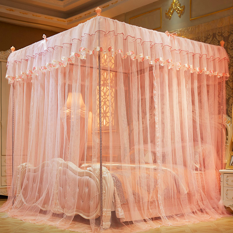 1免安装单人双开门1.8m床双人家用一1.5蚊帐R1.2米二拉链五2i.