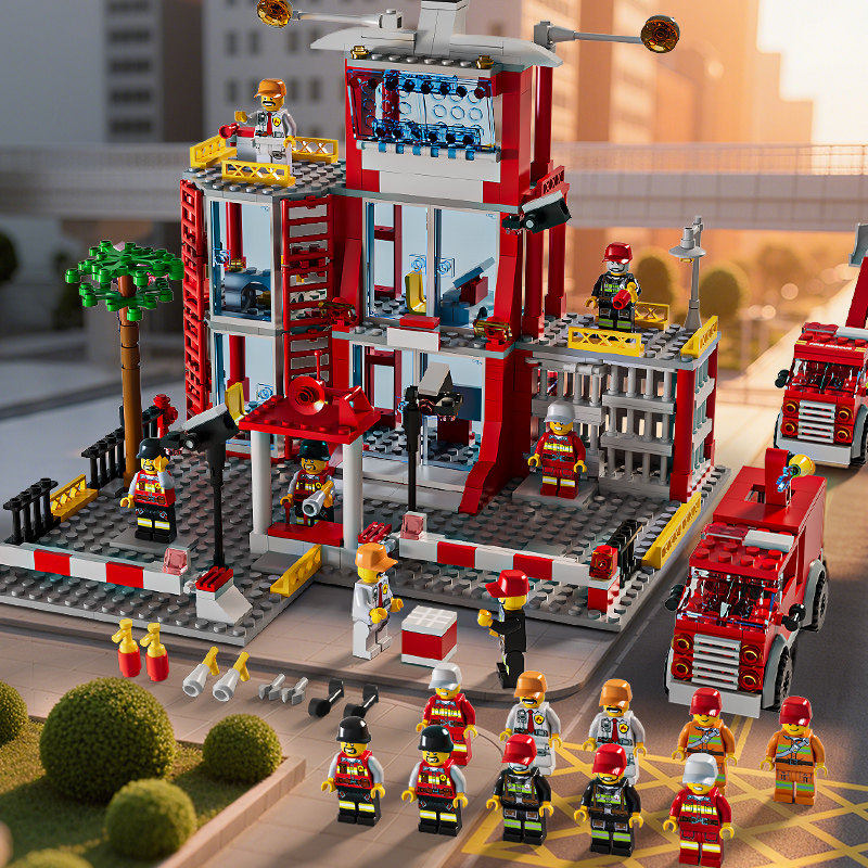 2026年新款消防总局积木3男孩子5益智拼装玩具6岁以上8生日礼物12