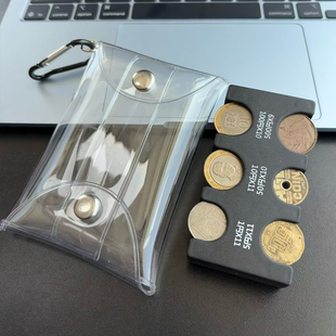 日本硬币夹零钱包旅游硬币收纳盒袋子包挂挂件 日本硬币收纳神器