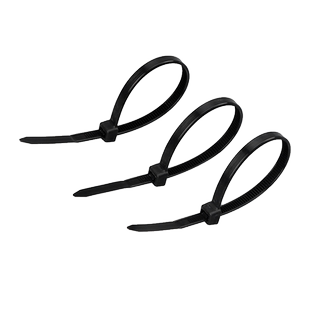 新料黑扎带尼龙扎带小号塑料扎扣带喷绘桁架婚庆舞台绑带8*250mm