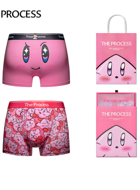 THE PROCESS男士内裤礼盒粉卡通马年新年浪漫送情侣亲密礼物2条装