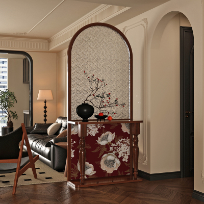 新中式入户门长虹玻璃屏风隔断
