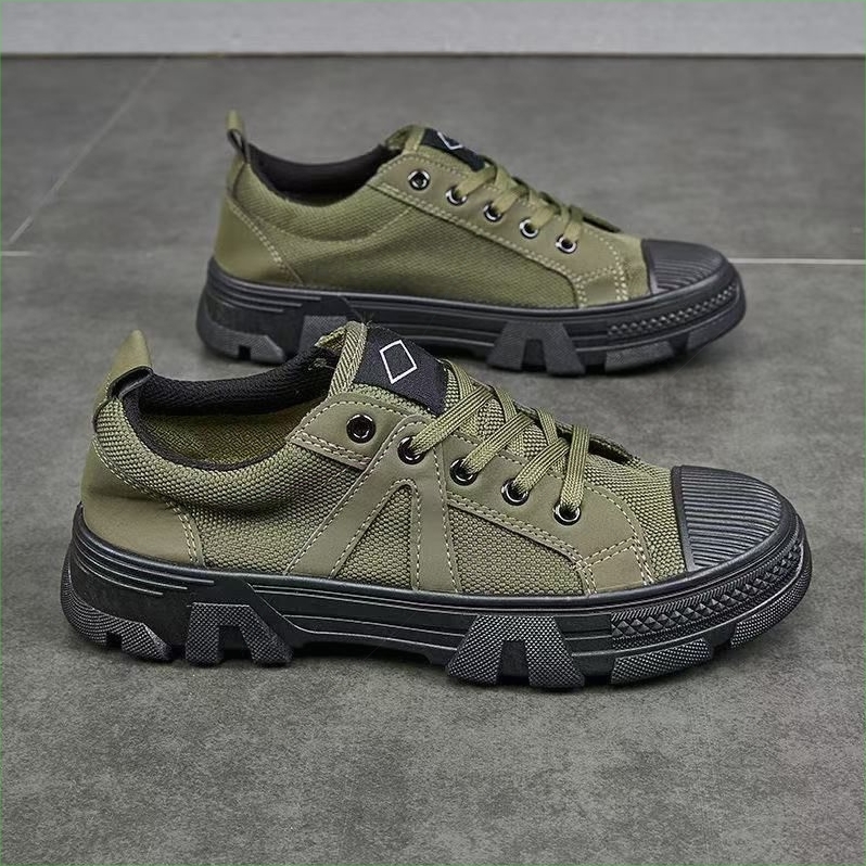 3537劳保鞋男工地鞋耐磨民工解放鞋帆布防臭建筑鞋防滑鞋工作鞋女