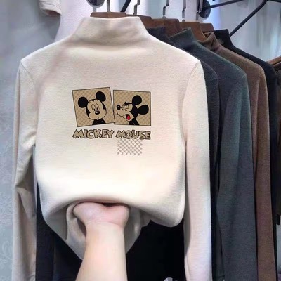 全纯棉男女童装衣服半高领长袖T恤秋冬装加厚内搭打底衫大儿童保