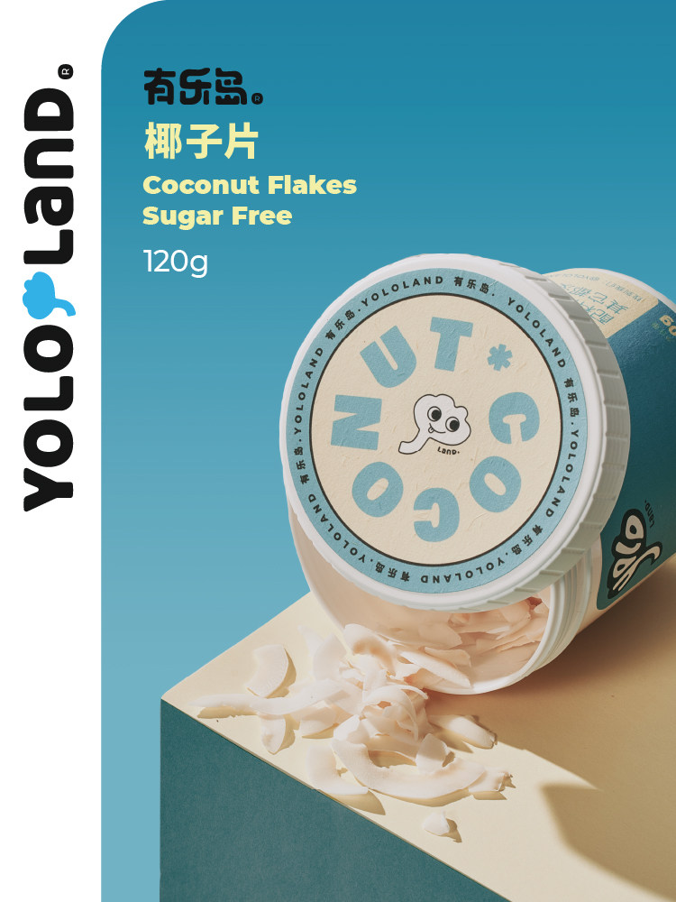 有乐岛/椰子片 马来西亚特产无蔗糖不甜椰子脆片