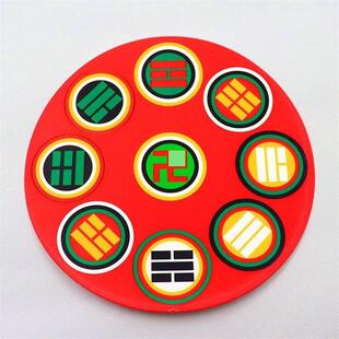 八卦太极图贴纸 旭懂不干胶PVC万字符太极八卦贴纸防水防潮贴补角