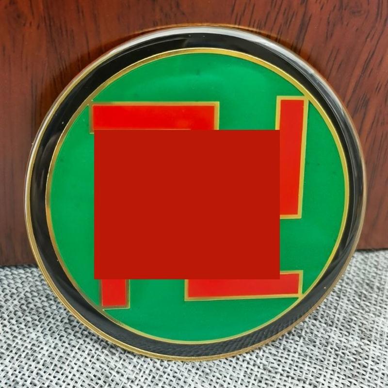 万字符黄铜八公分潘氏铜浮雕万字福二元太极八卦补角牌三元太极图