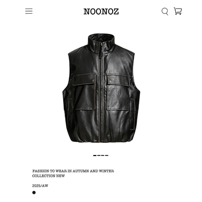 美式高街PU皮衣羽绒服马甲男