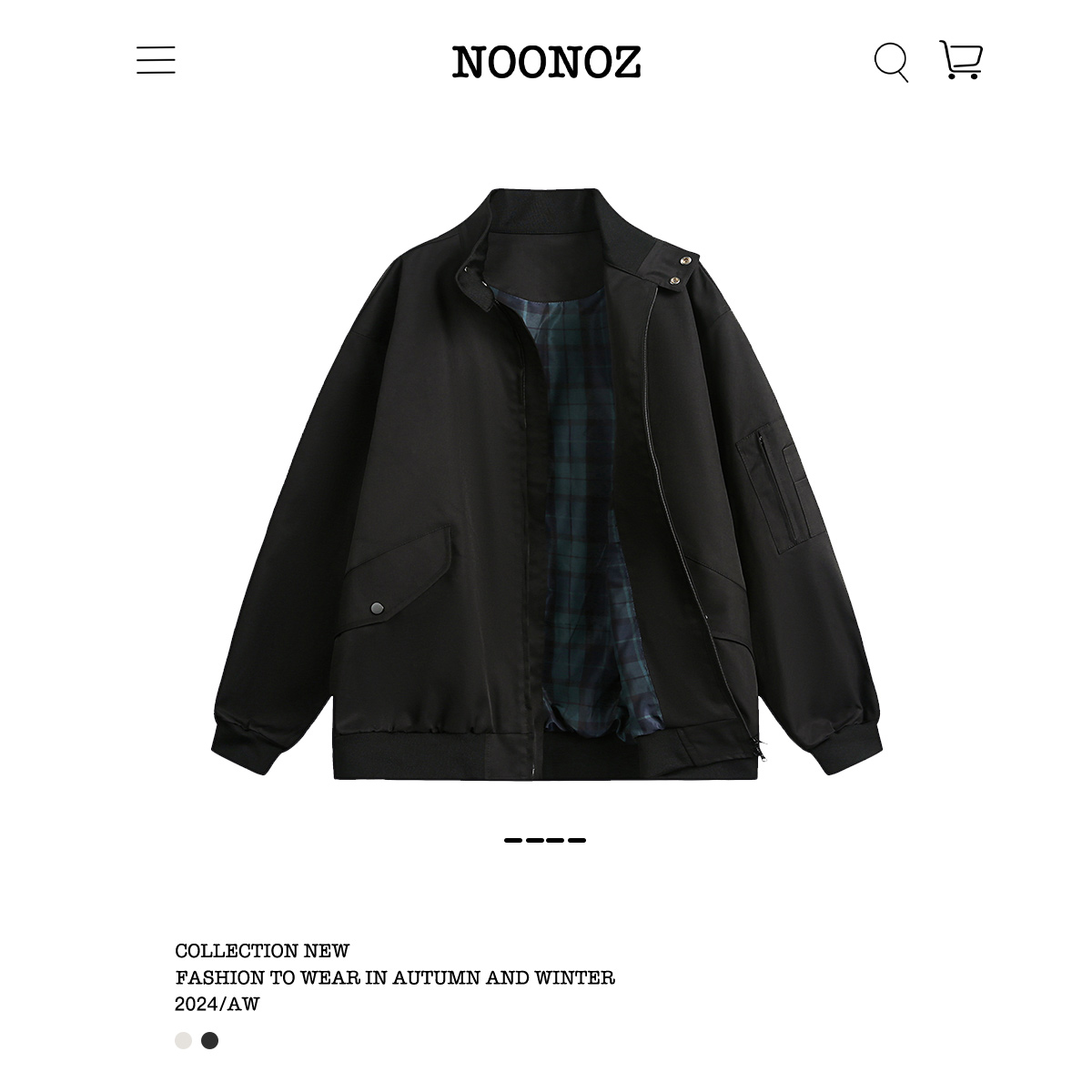 NOONOZ美式哈灵顿夹克外套