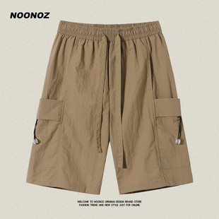短裤 速干潮牌街头中性运动五分裤 男美式 薄款 复古夏季 NOONOZ工装