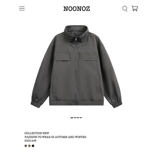 NOONOZ美式复古解构立领工装夹克男款潮牌早秋vintage中性风外套