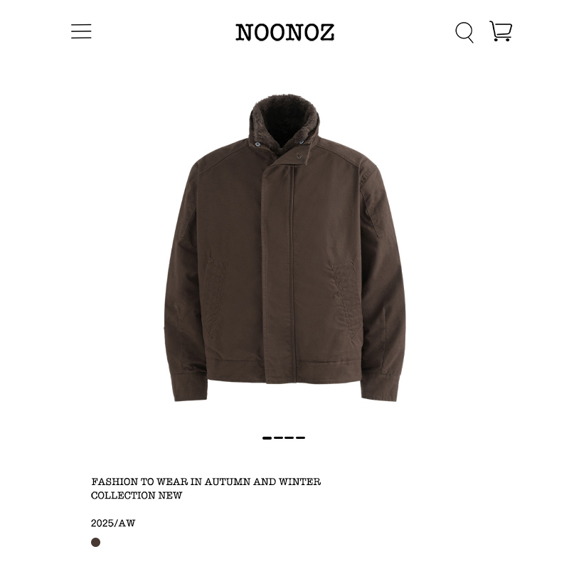 冬季毛绒内里棉衣男潮牌美式复古