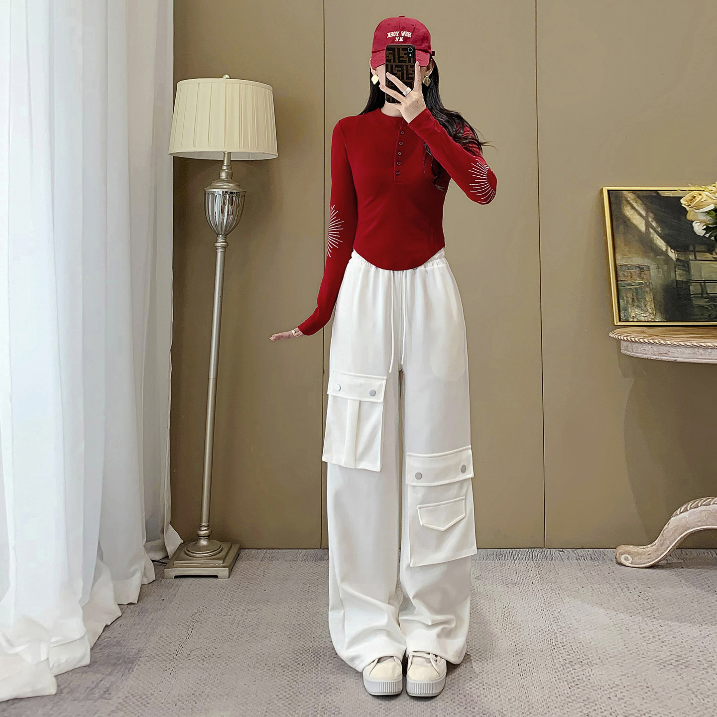 上衣工装裤时尚曳步舞蹈演出服