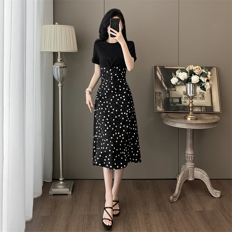 高级感时尚休闲连衣裙女直筒长裙