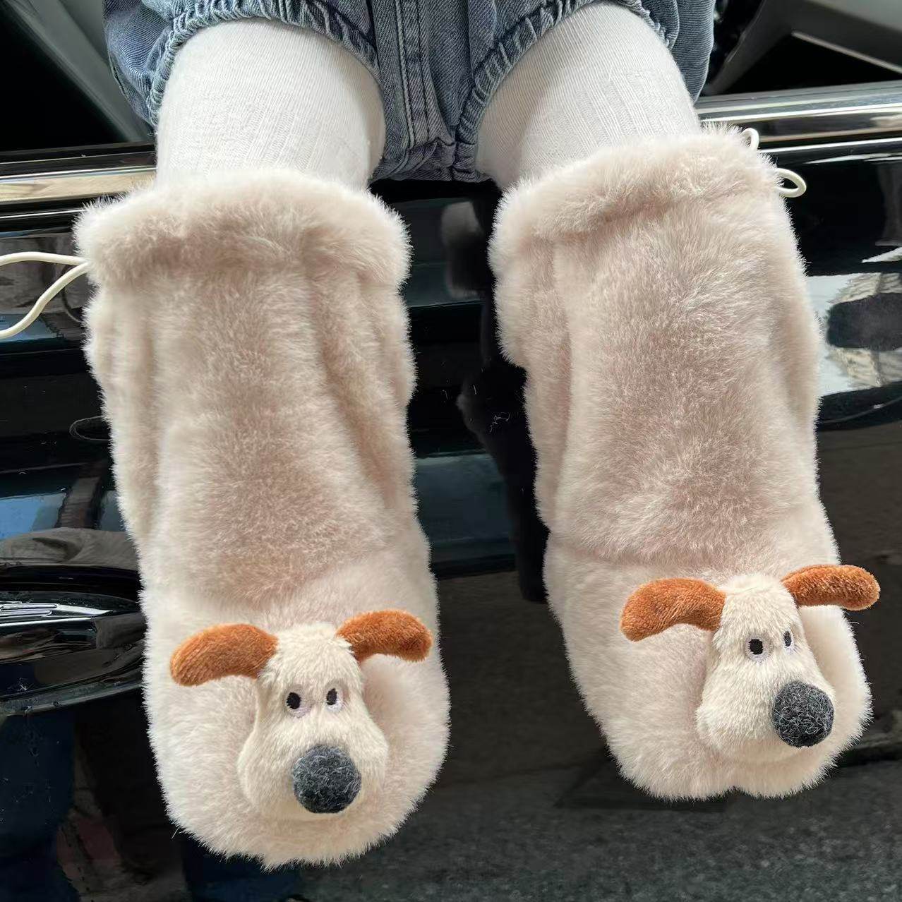 儿童袜子秋冬款红色新年毛绒鞋0-1岁婴儿加绒加厚男童女童鞋袜,女士内衣/男士内衣/家居服,中筒袜,淘宝优惠券,粉丝福利购,淘宝优惠卷