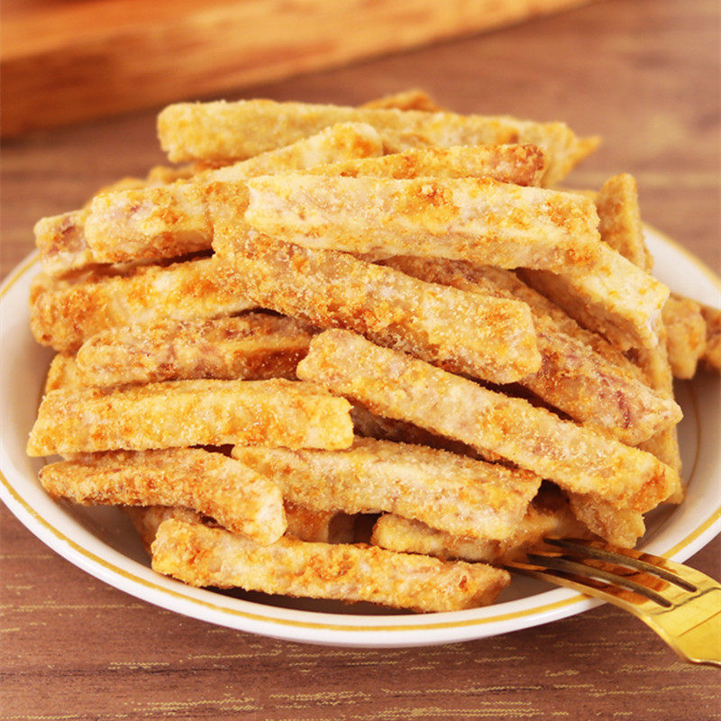 蟹黄味芋头条蔬菜干芋头酥小孩孕妇零食咸蛋黄香葱香芋条追剧小吃