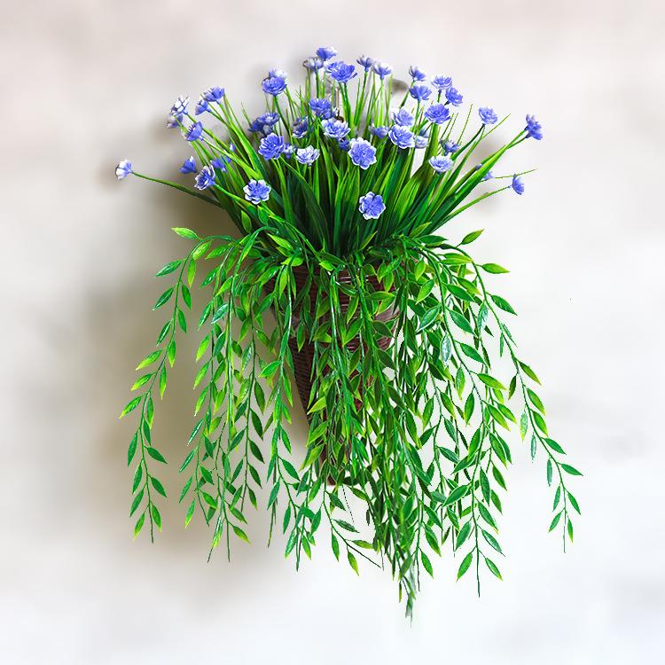 挂墙仿真假花绿植挂篮墙壁装饰室内壁挂塑料花草摆设墙面装饰花艺