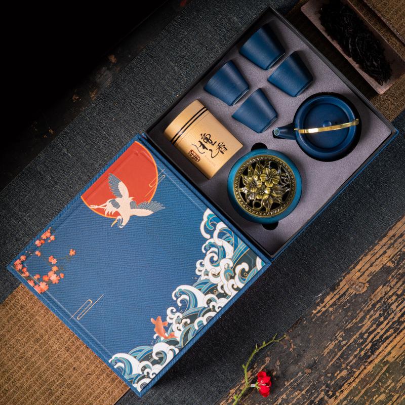 创意整套陶瓷茶具礼品加印公司企业地产保险商务开业活动礼品