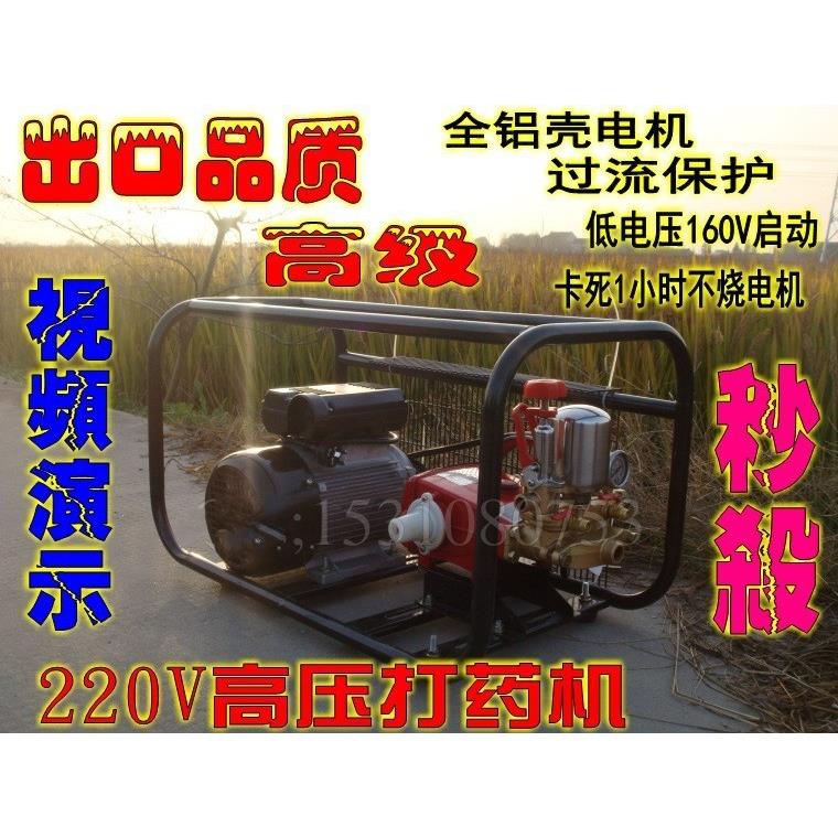 农用220V高压电动喷雾器水泵/框架式园林机动喷雾机打药机农药机