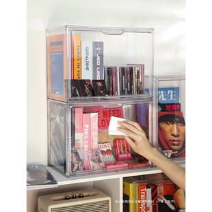 专辑收纳盒展示架柜亚克力cd透明防尘碟片架子黑胶唱片卡带刘艳芳