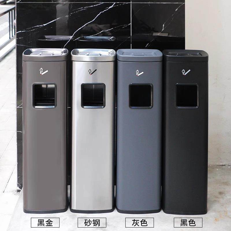 商用不锈钢立式烟灰柱酒店大堂电梯口灭烟垃圾桶走廊烟灰缸室外