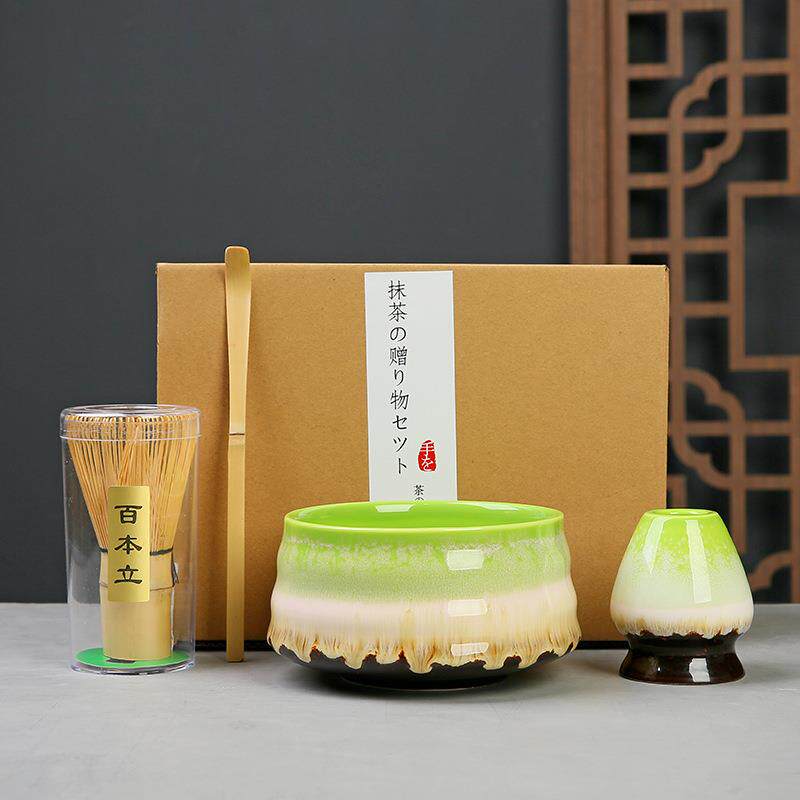 茶筅抹茶刷百本立茶筅立组合宋代点茶抹茶打茶器工具套装日式礼盒