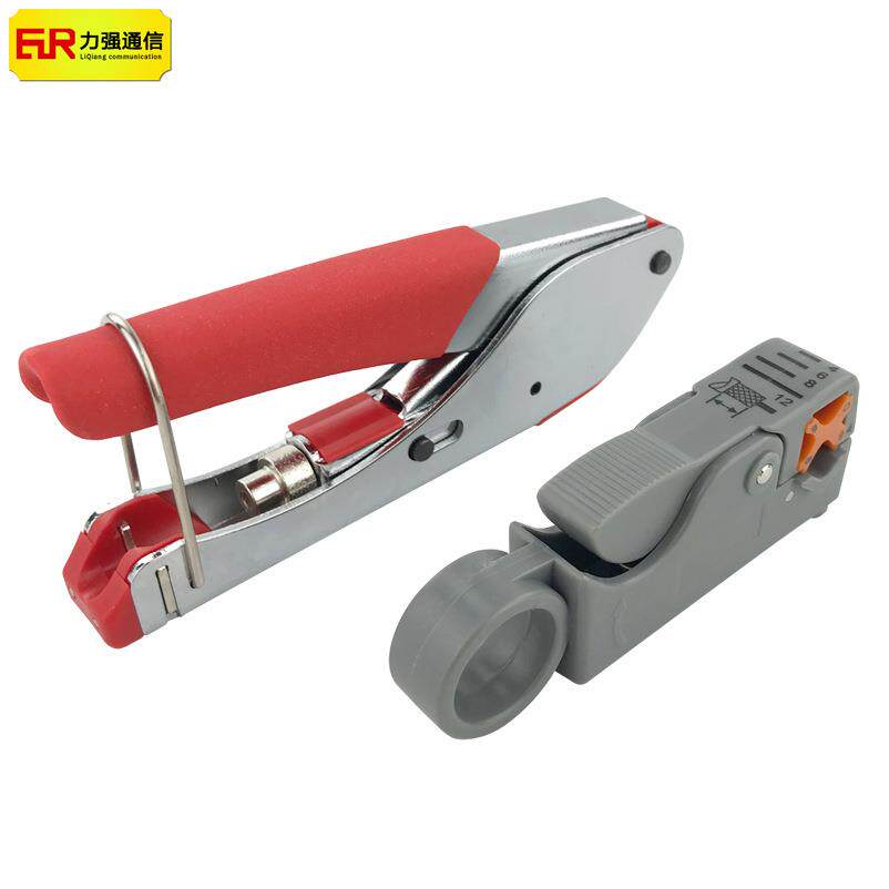 F头挤压工具518同轴线剥器332多功能同轴工具套装视频线安装工具