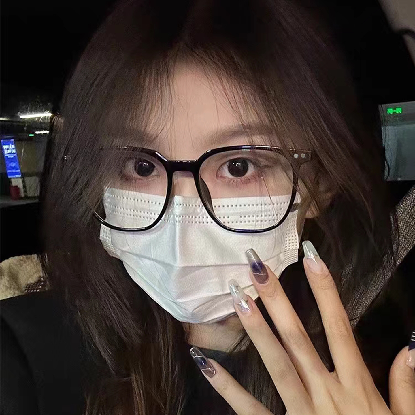 防蓝光抗辐射近视眼镜框女高级感洋气时尚眼睛框护目无度数平光男