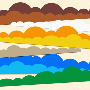 毛毡彩色边框幼儿园环创布置小学黑板无纺布装饰条大波浪花边墙贴