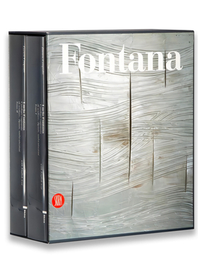 预售 Lucio Fontana 卢西奥·丰塔纳全集 艺术作品集英文原版进口 雕塑、绘画、套装 Raisonne 共二卷画册