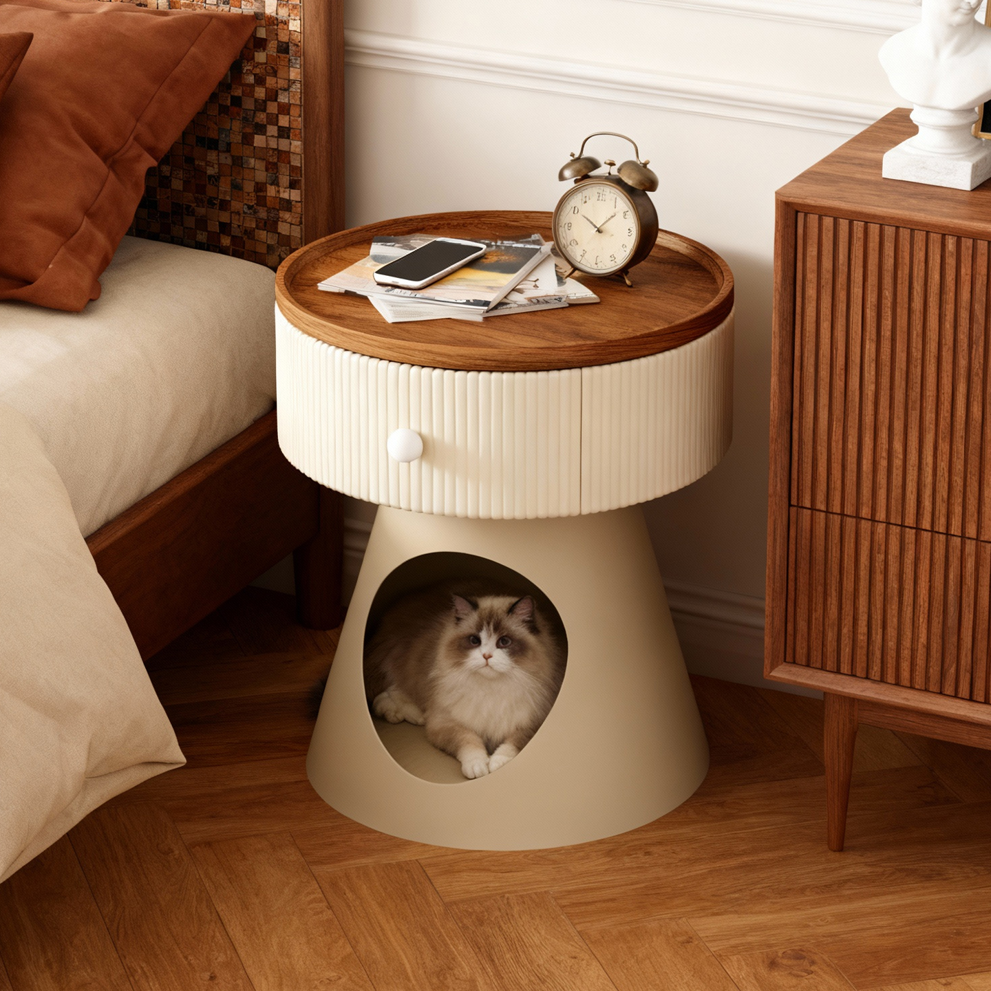 耶特人宠共用简约床头柜