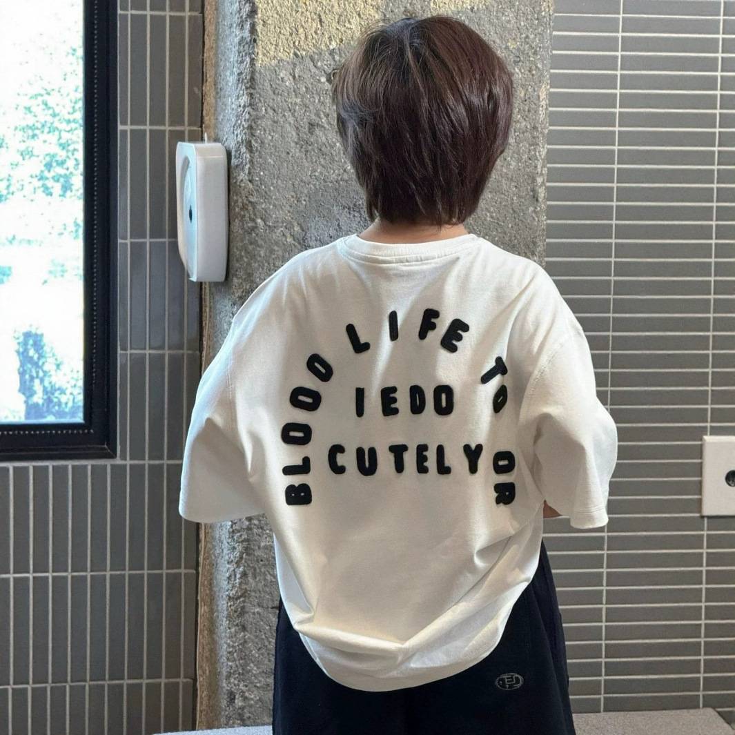 男童女童宽松韩版夏季新款潮T恤