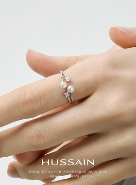 赫生女款纯银原创戒指