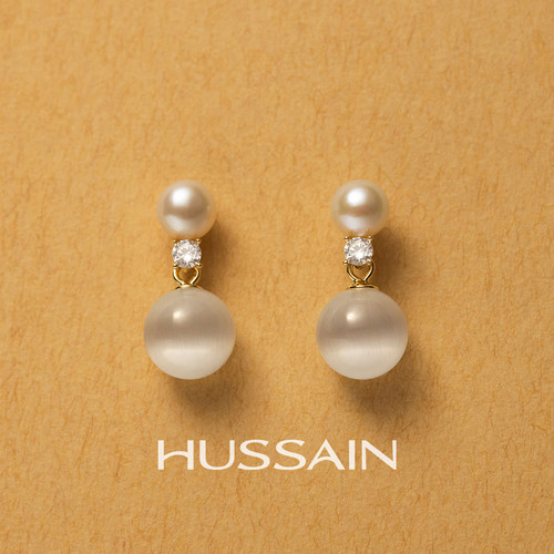 HUSSAIN耳钉精致气质百搭