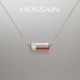 小众锁骨链时尚 赫生HUSSAIN定格红玛瑙项链女款 2026新款 百搭通勤