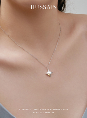 赫生原创设计夏季银项链女