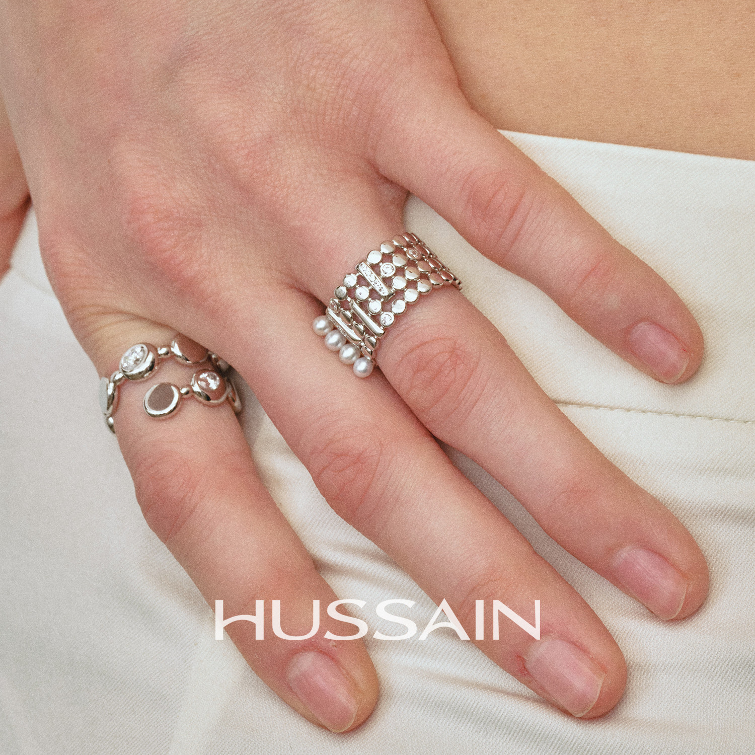 赫生HUSSAIN音程天然淡水珍珠戒指女小众设计轻奢高级感简约手饰,饰品/流行首饰/时尚饰品新,戒指/指环,淘宝优惠券,粉丝福利购,淘宝优惠卷