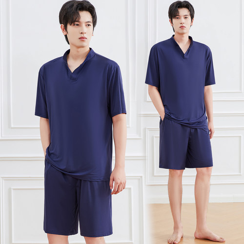 冰凉丝云丝睡衣桑拿服按摩服兰亭