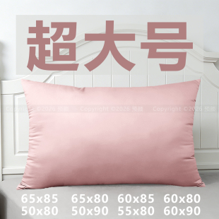 纯棉长方形床头大号靠枕套全棉靠背套65x85cm卧室百搭抱枕套60x80